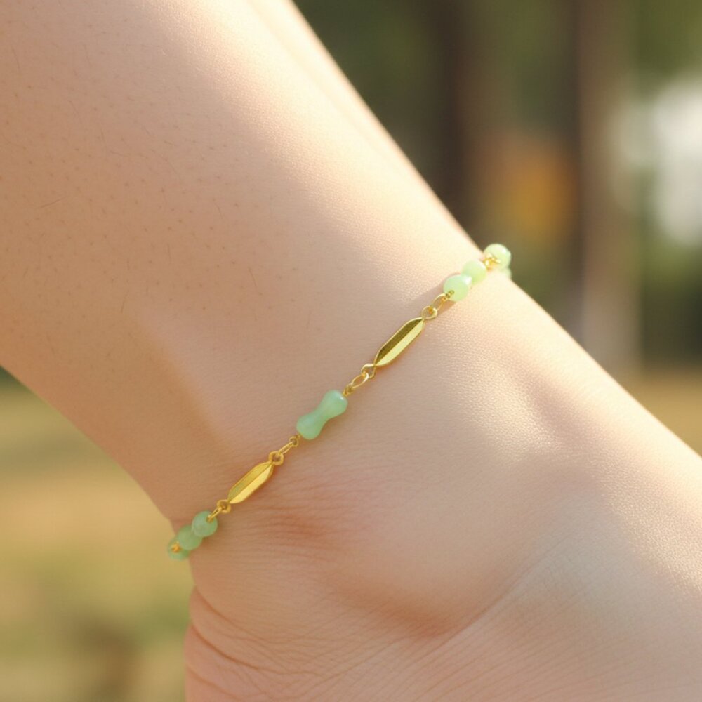"Elegant Handmade Anklet – Delicate Jewelry for Women, MAR091115